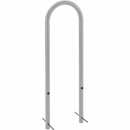 GLOBAL INDUSTRIAL U-Rack Bike Rack, 2-Bike Capacity, Below Ground Mount, Gray 670350GGY